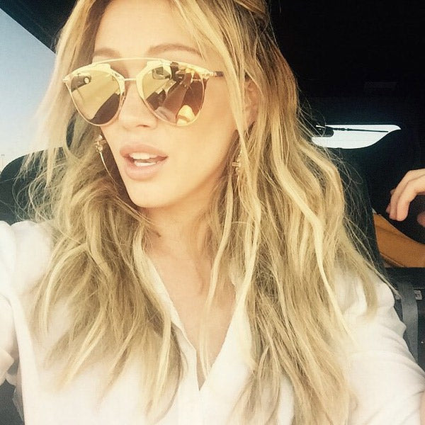 Hilary Duff wearing Chloe Sunglasses Tilia Sunglasses - Celebrity Style  Guide