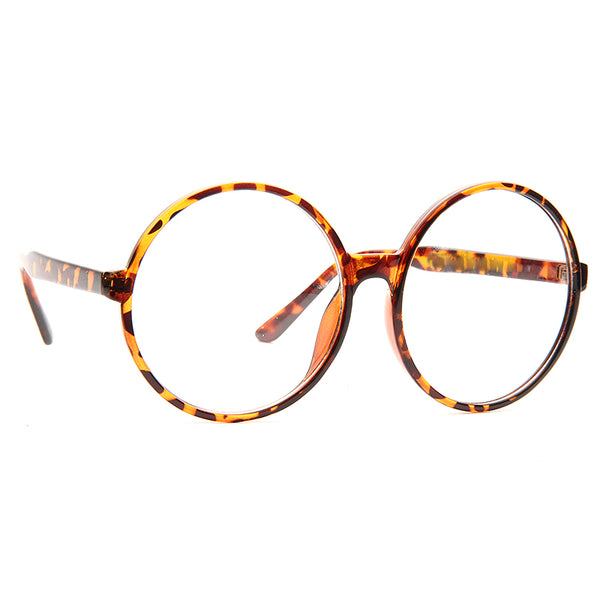 Higbee Oversized Round Clear Glasses Cosmiceyewear