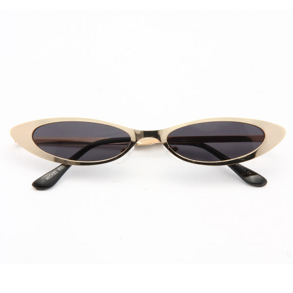 Micco 90s Metal Extreme Oval Cat Eye Sunglasses Cosmiceyewear 