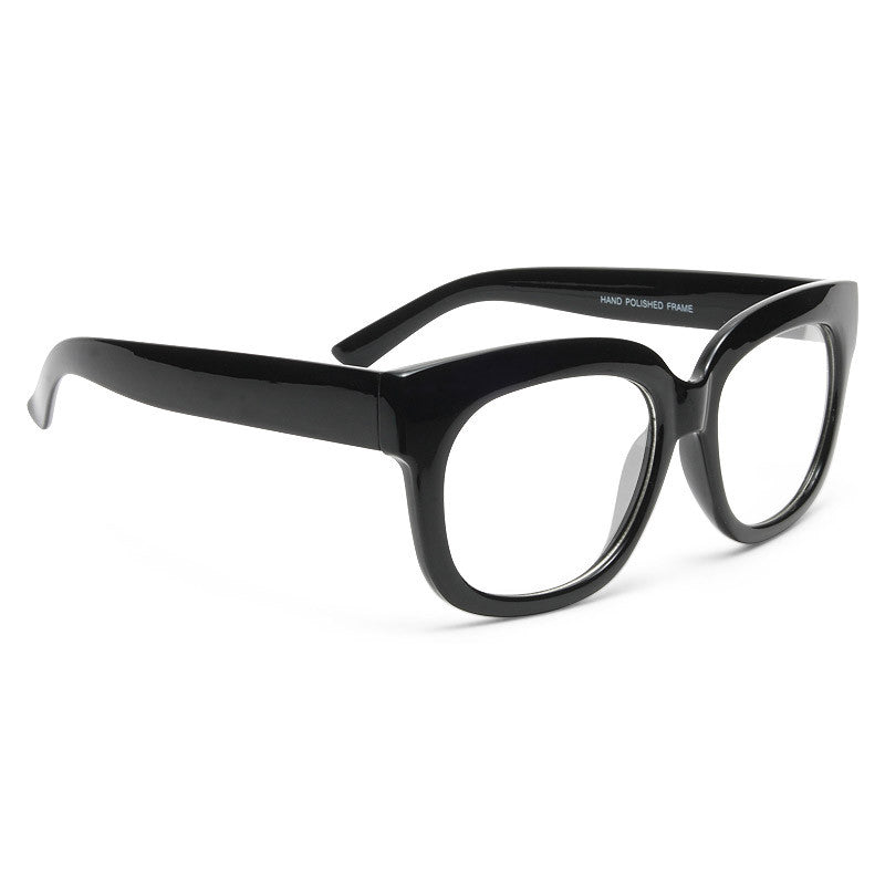 Conway Rounded Clear Horn Rimmed Glasses