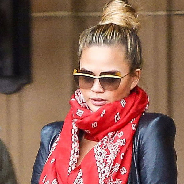 Chrissy Teigen Style Square Celebrity Sunglasses