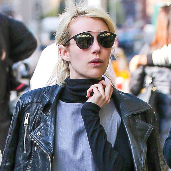 Emma Roberts Style Flat Top Celebrity Sunglasses